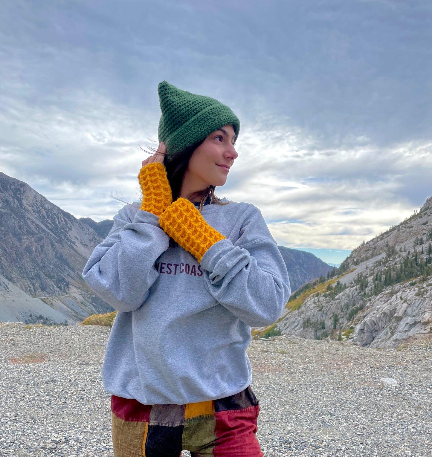 Green Cat Ear Beanie